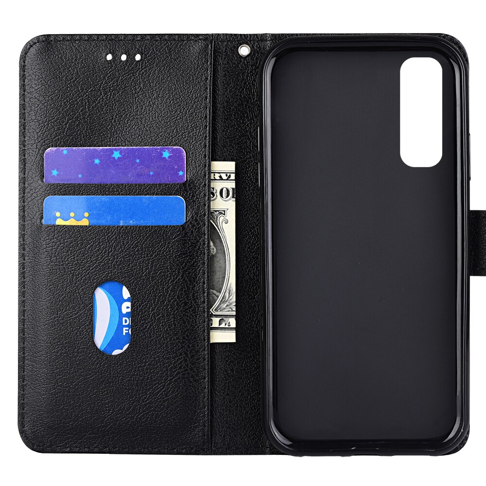 kippen Brieftasche PU Leder fallen Für Realme 7 (Indien) RMX2151 RMX2163 Funda Stehen Geschäft Telefon Halfter Streifen Schützen Abdeckung