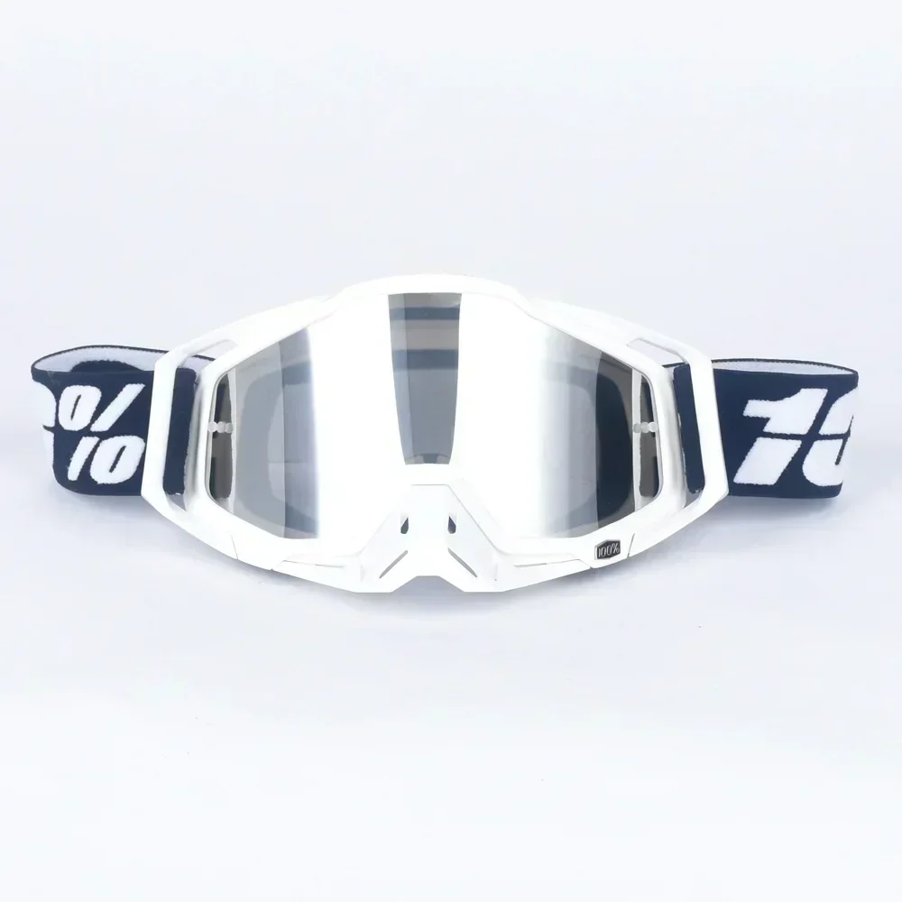 Motocrossglasögon motorcykelglasögon mask vindtät uv-skydd utomhus mtb klättring cykling sport skoter skidglasögon: Beige