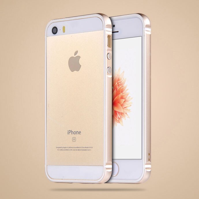 Ascromy voor iphone 5s hoesje bumper luxe aluminium metalen siliconen frame glitter telefoonhoesje voor iphone  se 5s 5 s 5se accessoires