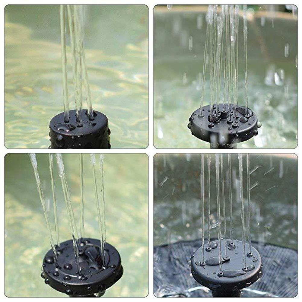 Solar Fountain Pump Floats Pump Bird Bath Floating Water Pump With LED Light For Garden Landscape Pond Pool Decoration
