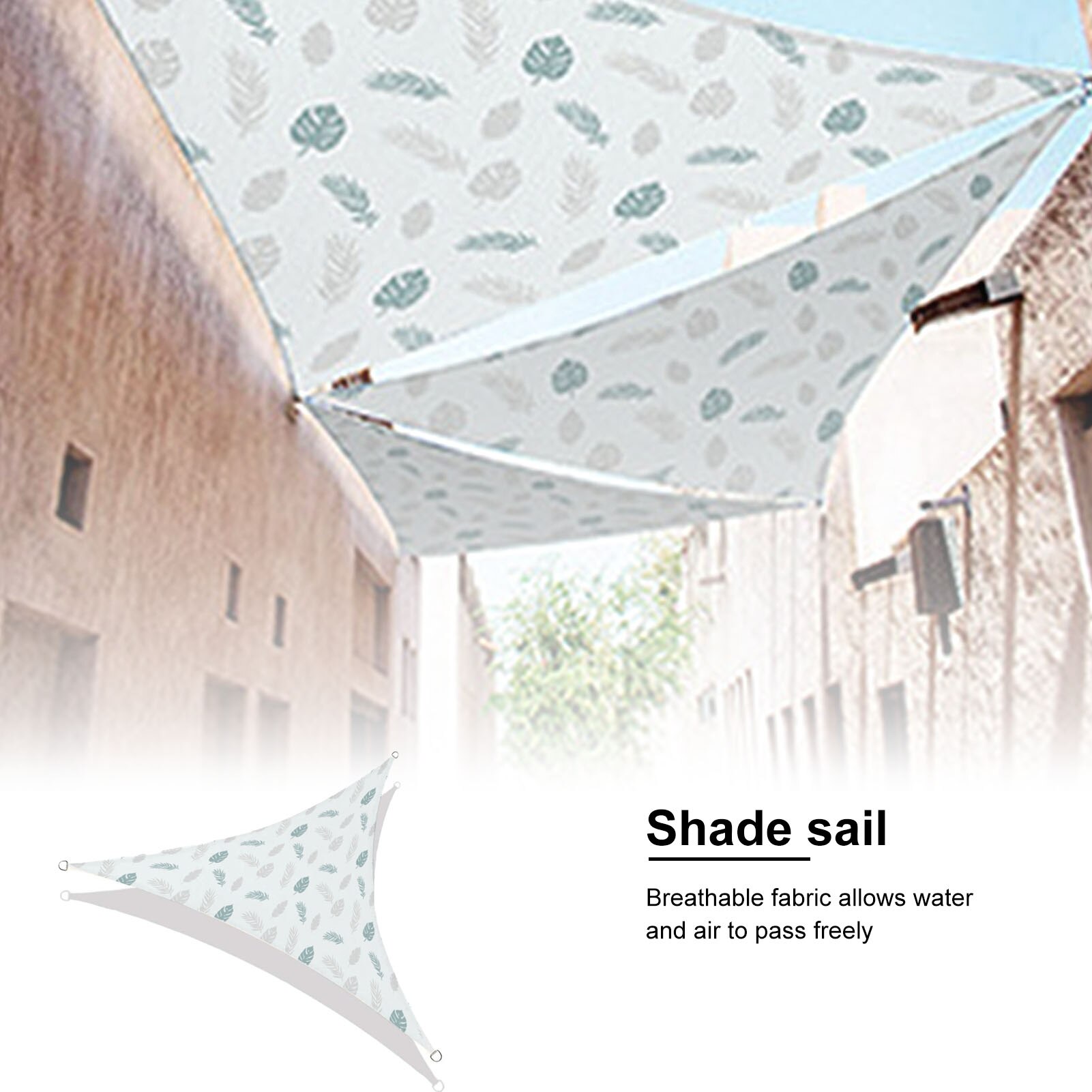 Toldo triangular para sombra de vela, refugio solar de bloque UV para instalaciones y actividades al aire libre, Patio, 2/3/4M