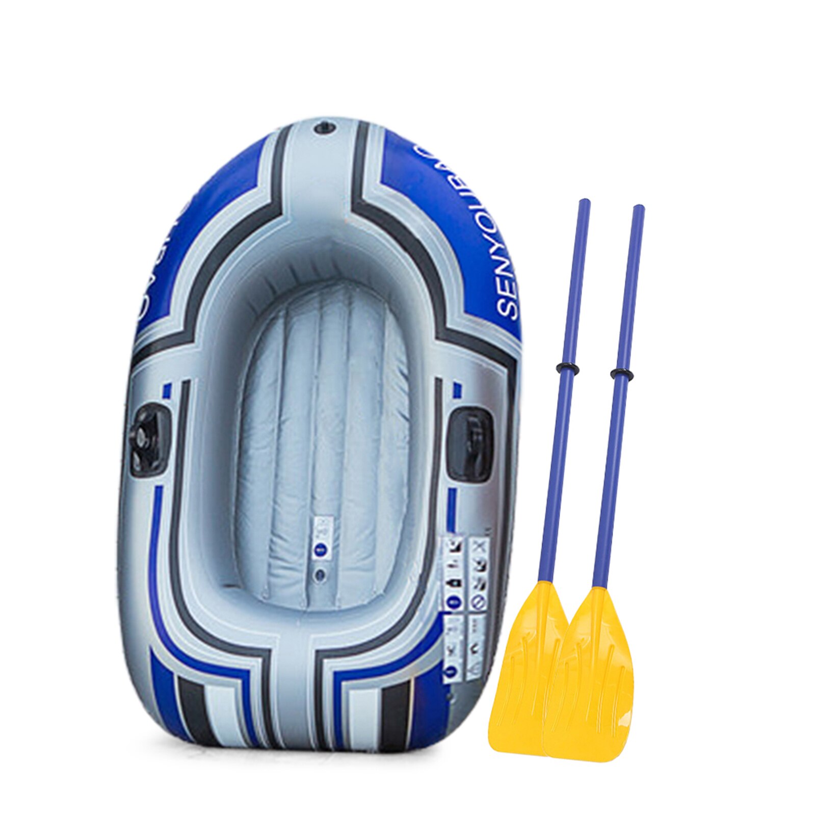 Inflatable Boat Paddles Set Portable Inflatable Boat Thicken PVC Inflatable Boat Detachable Paddles: Model C