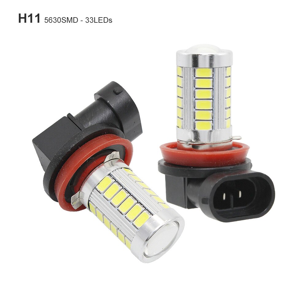 Ampoule de voiture, lumière anti-brouillard, H4 H7 H11 LED, 9005 9006 12V 33 SMD 5630 5730