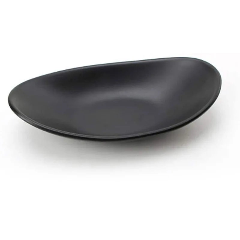 Oval sort ring skål smykkebakke nøglebakke organizer indretning nøgleskål smykke skål dekorativ skål organizer køkkenartikler