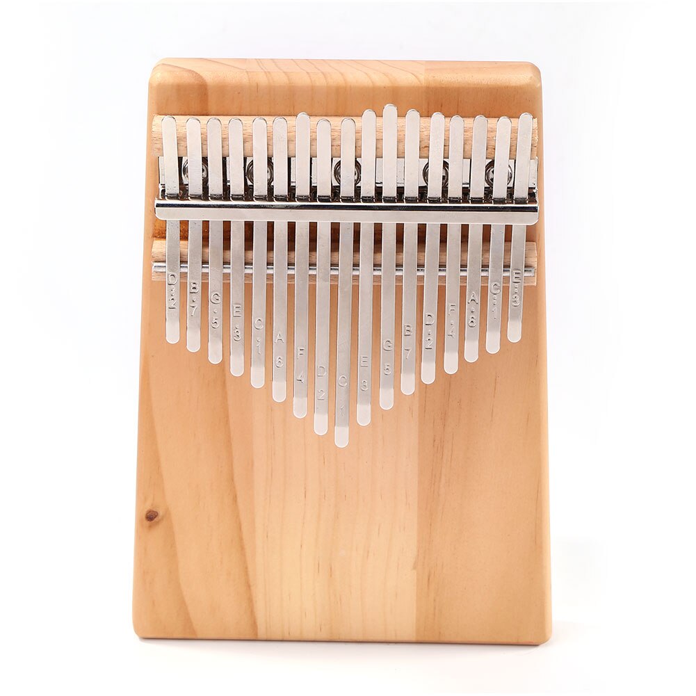 Grenen 17 Toetsen Kalimba Muziekinstrument Duim Piano Mbira W/Sticker Opbergtas Voor Muziek Liefhebbers Spelen Accessoires