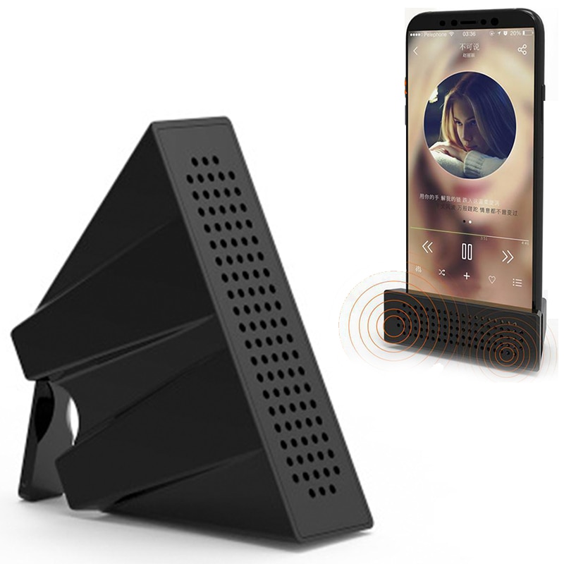 Draagbare Mobiele Telefoon Luidspreker Speaker Houder Geluid Versterker Beugel Desktop Vouwen bracket luidspreker met verpakking