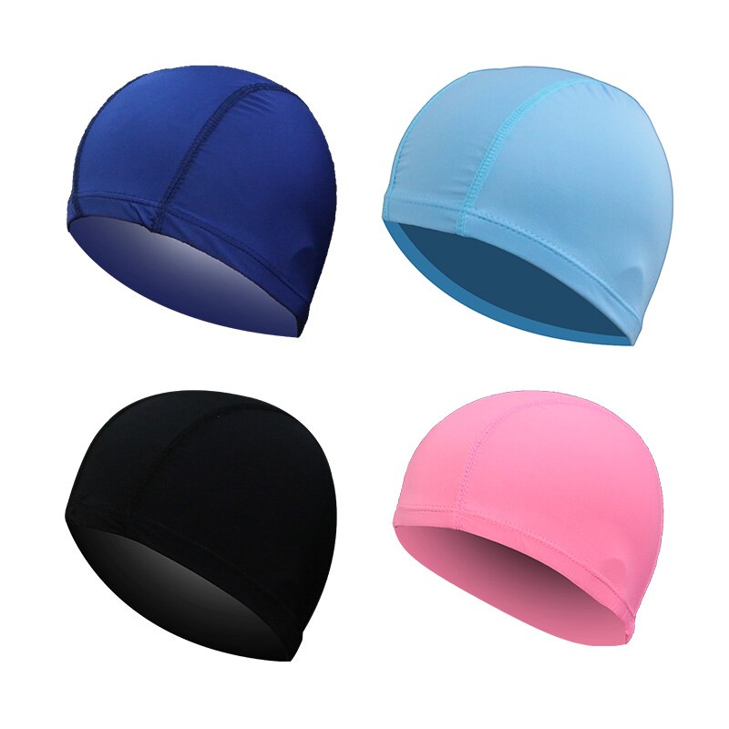 Neutral voksne børn svømmebad hat nylon stof velegnet til elastisk 1pc ren chic hat