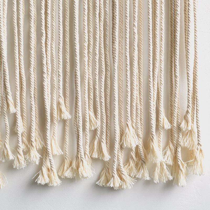 Macramé tenture murale rideau Boho Chic rideaux toile de fond tissé mur tapisserie bohème Art maison décor Boho tapisserie à la main