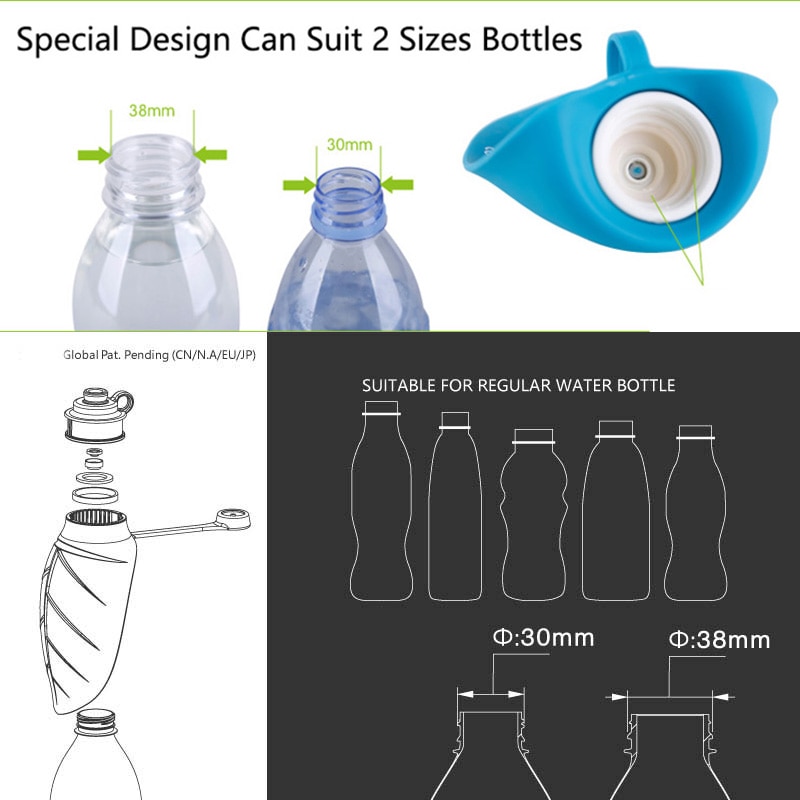 580ml opvouwbare drinkbakken voor huisdieren, siliconen, draagbare drinkbak voor huisdieren, waterdispenser voor honden, reisvoerbak voor huisdieren, kattenvoerbak