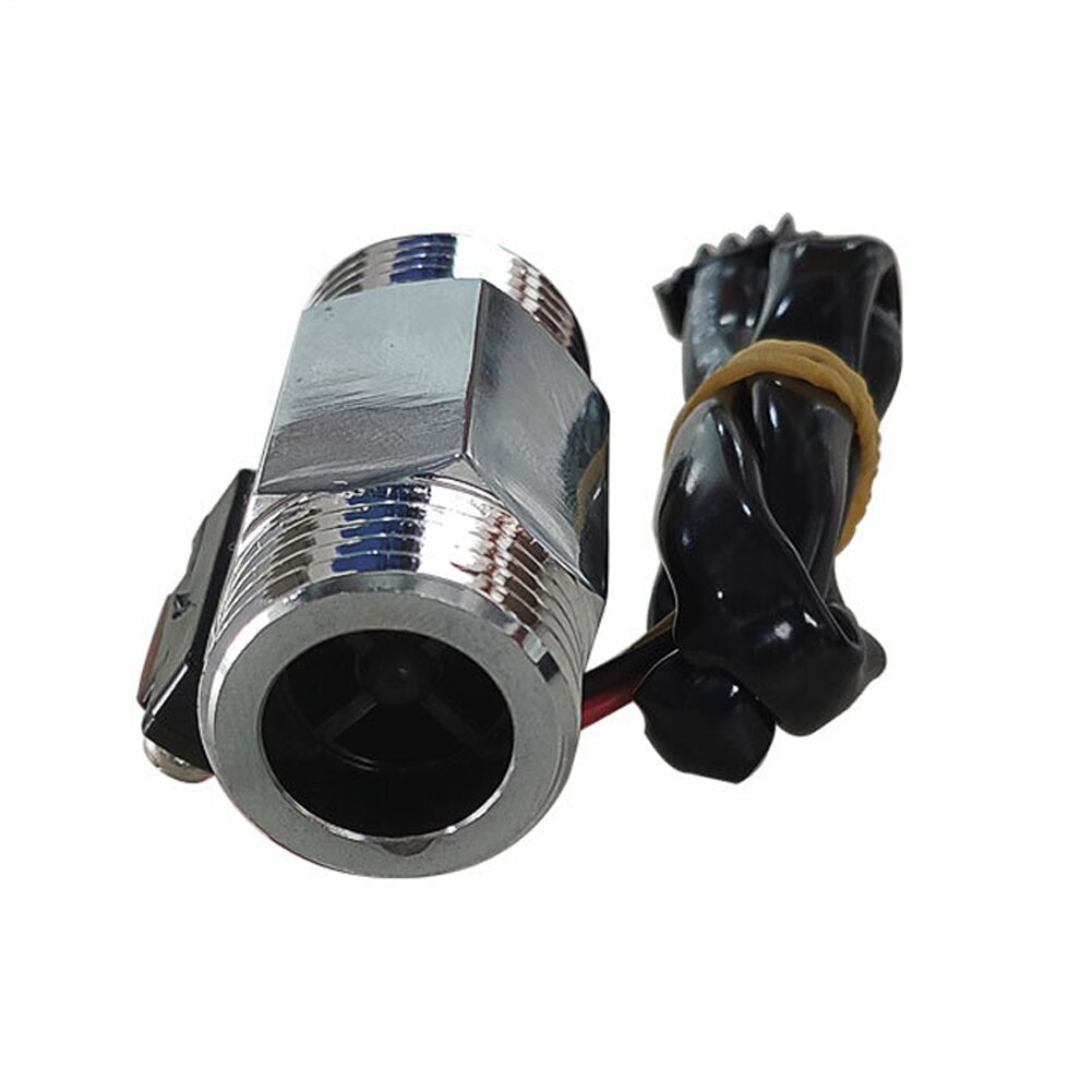 Metal Multifunction Home Water Flow Sensor Liquid Measuring Instruments Practical Flowmeter Portable Hall Effect