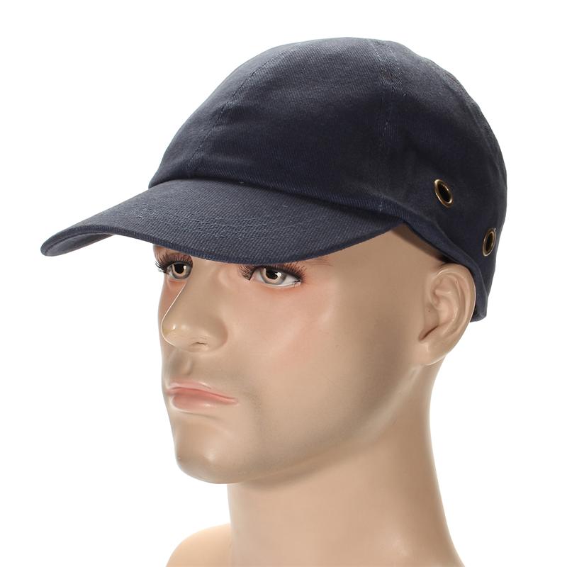 Bump cap arbejdssikkerhedshjelm baseball hat stil beskyttende sikkerhed hård hat arbejdstøj sikkerhed hovedbeskyttelse side med 4 huller
