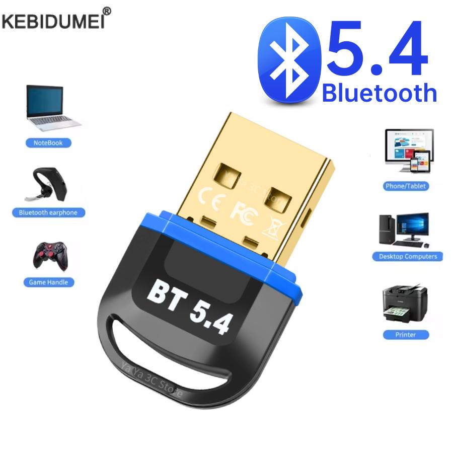Adattatore USB Bluetooth 5.4 Trasmettitore Ricevitore Audio Bluetooth Dongle Bluetooth Adattatore USB wireless per computer PC portatile