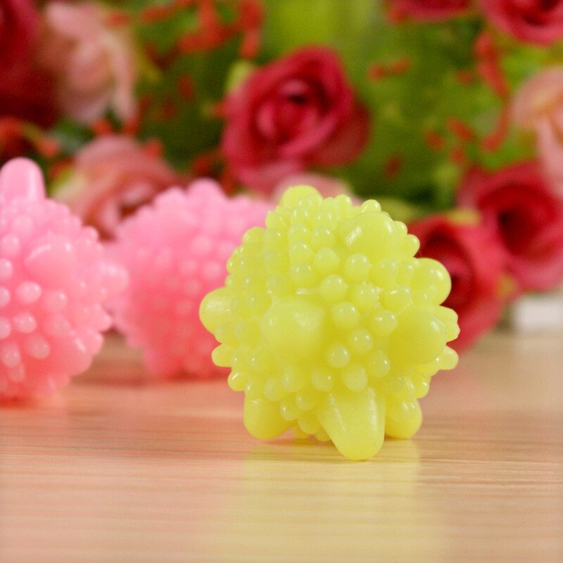 10 Pcs Decontamination Laundry Ball Anti-Winding Washing Ball Dryer Balls Keeping Laundry Fresh Drying Fabric Softener: 10pcs yellow
