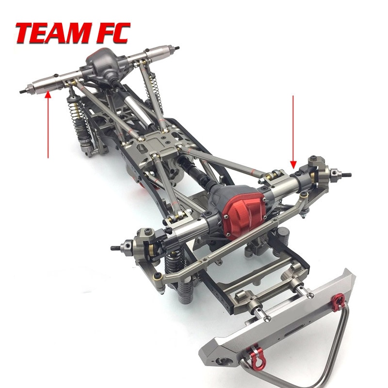 1Set 1/10 Rc Auto Komplette Legierung CNC Metall Vorder-Und Hinterachse Mit Arm CNC Gefräste Für 1:10 Rc crawler AXIAL SCX10 RC4WD S242