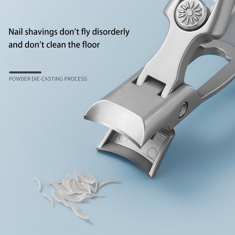 Sharp Nail Clippers Stainless Steel SplashProof Nail Clippers Portable Large Fingernail Toenail Trimmer Scissor Nail Cutter Tool