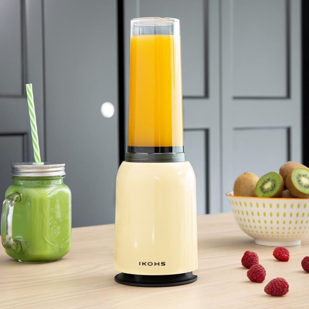 Batidora de vaso MOI SLIM IKOHS Vainilla Beige 400ml 234W batidora de mano compatible con Vegetales Fruta Cítricos Exprimidor de Naranja Electrico Mixer: Default Title