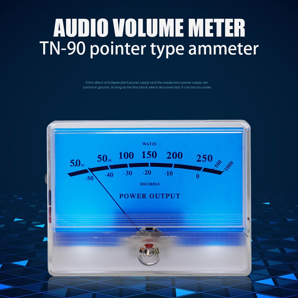 TN90 Pointer VU Meter High-precision Digital Power Meter Head Level Indicator Audio Spectrum for Speaker Amplifier