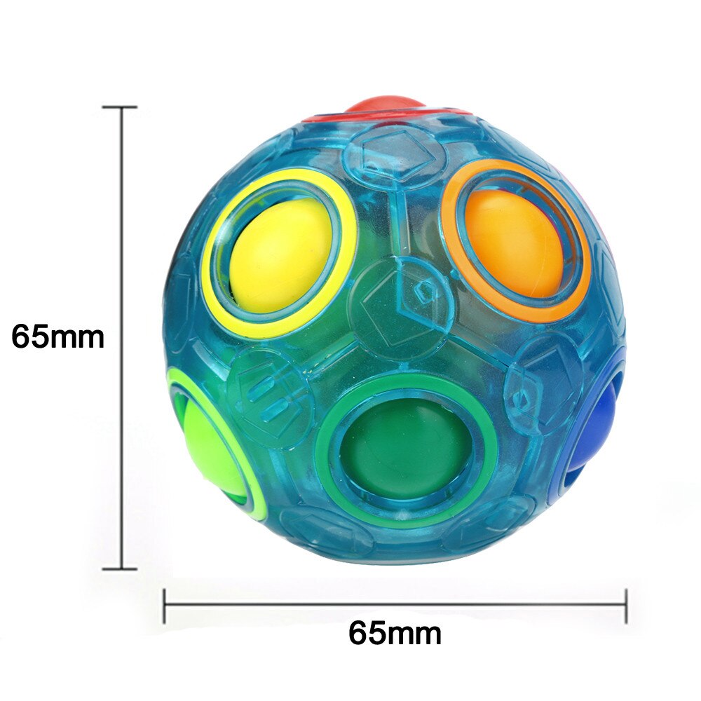 Magic Regenboog Bal Cube Speed Puzzel Bal Kids Educatief Grappige Speelgoed Voor Kinderen Volwassen Stress Reliever