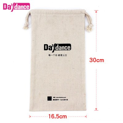 Canvas Cotton Drawstring Dance Bags Beige Carrying Bags Dance Slippers Bags for girls Women: Default Title