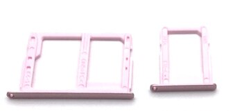 Tarjeta Sim de 4 colores para Samsung Galaxy J3 J5 J7 /J330 J530 J730F, reemplazo de la bandeja de la tarjeta SIM: Dual Pink