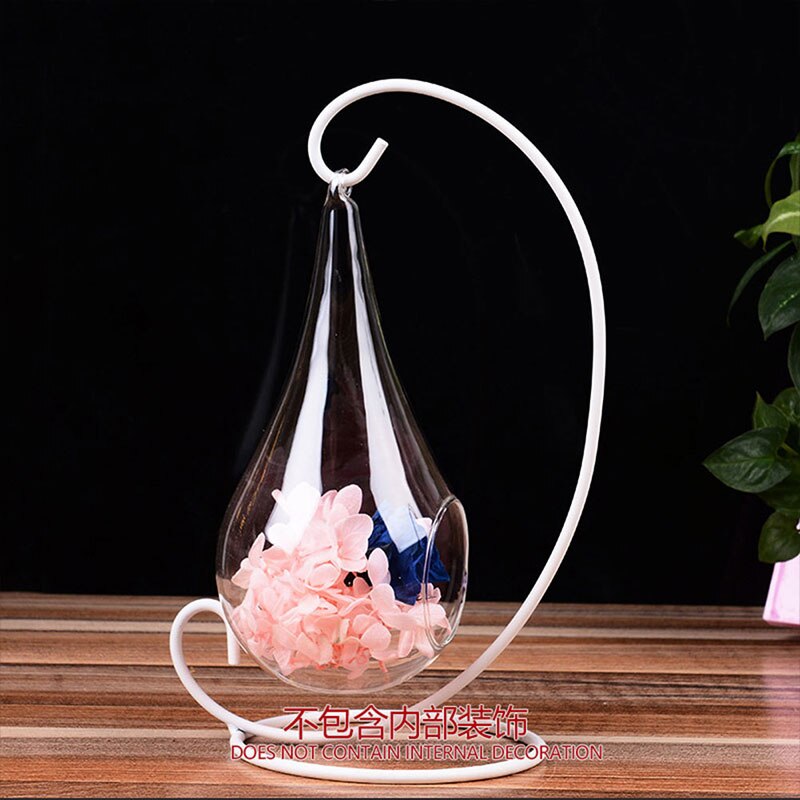 Bord glas hængende vase vandformet planter flaske væg glas vase terrarium gård have boligindretning klar dekoration vaser
