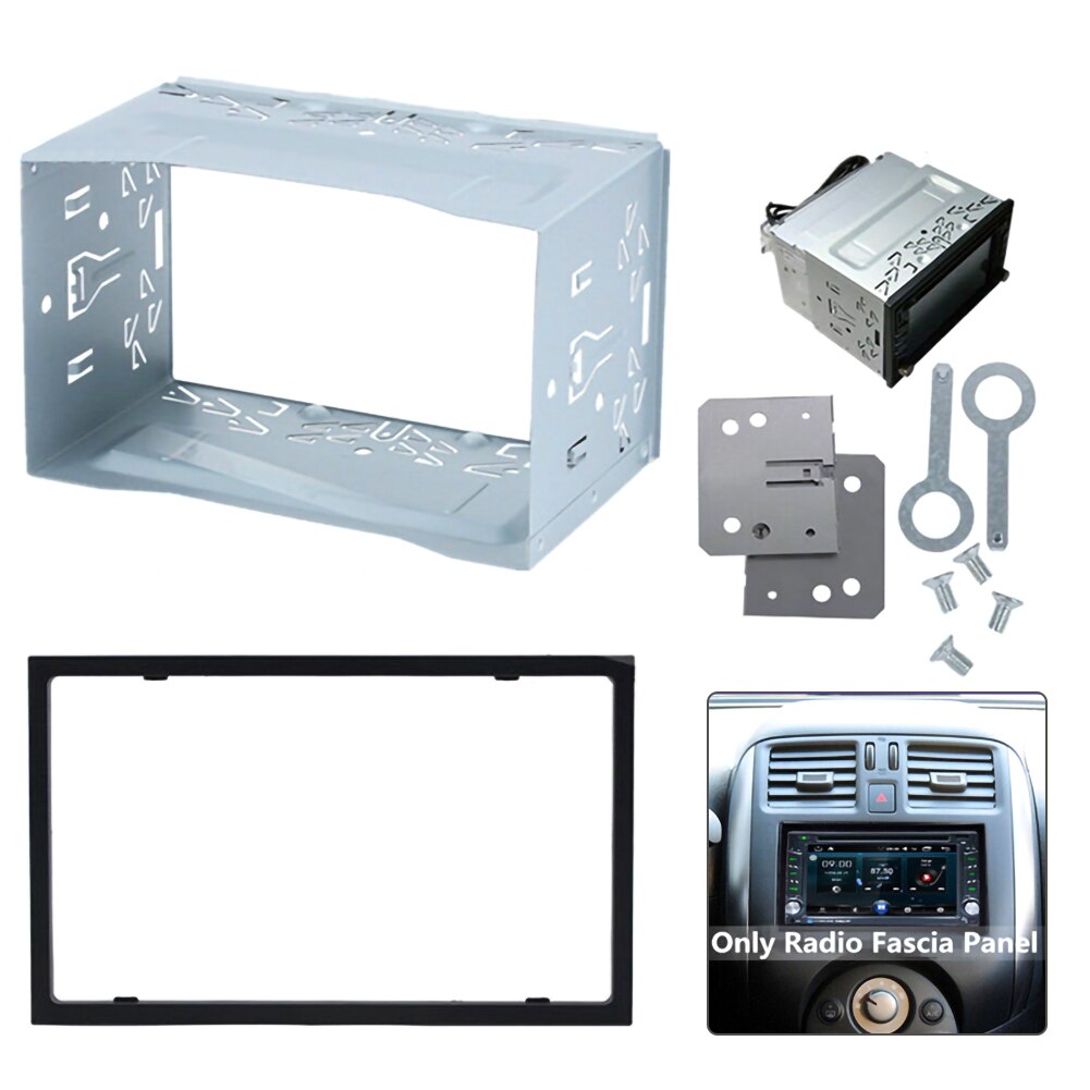 2 Din Car DVD Player Box Frame Fittings Kit Radio Head Unit Installation Frame General Automotive Car DVD Radio Player Box Frame