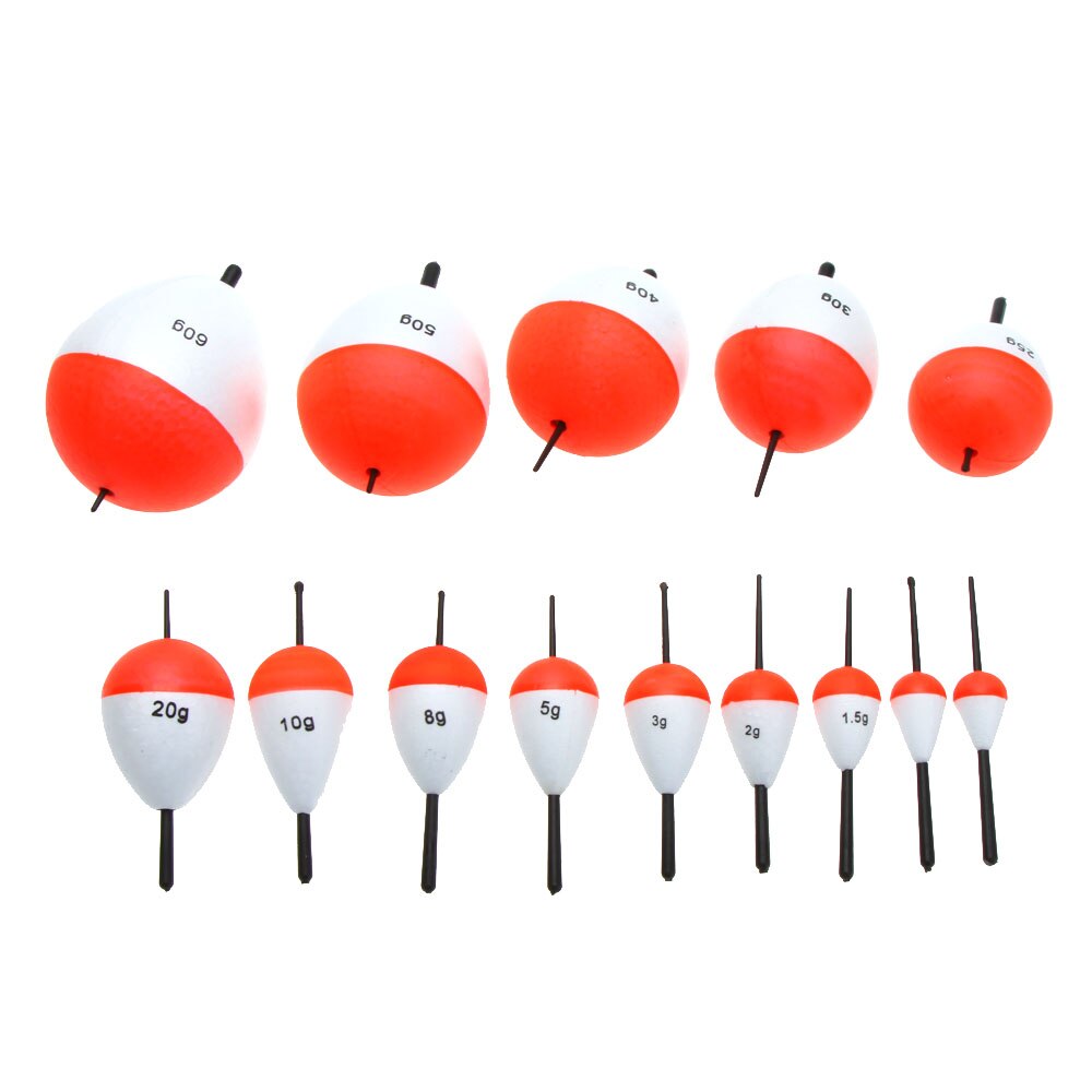 14 stuks visdobbers visaccessoire met stokjes handig product om te vissen