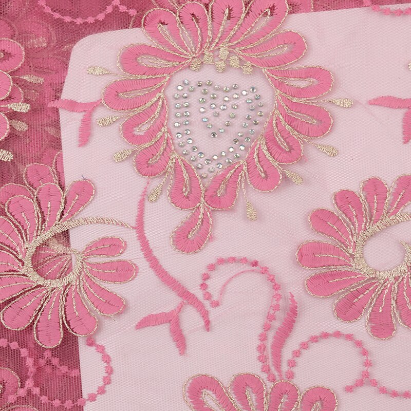 African Lace Fabric,French Net Fabric Lace ,Nigerian Embroidered Tulle Laces with Stones KS2796B-8
