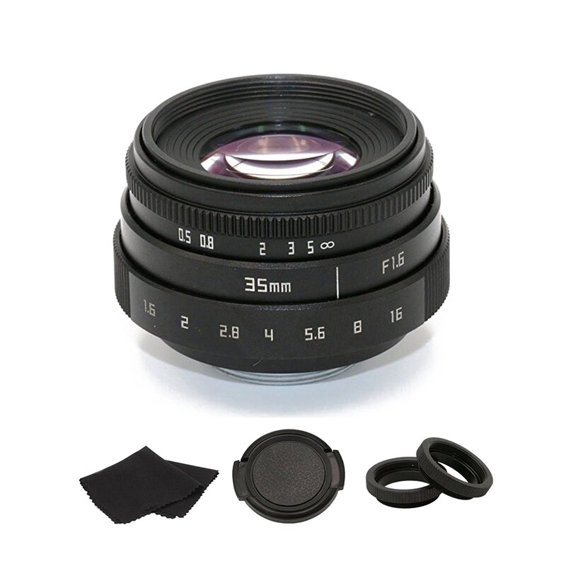 Mini 35mm F 1,6 APS-C Fernsehen TV Objektiv/CCTV Objektiv Für 16mm C montieren Kamera