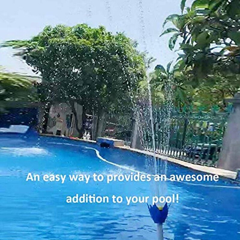 Mini Schwimmen Pool Wasserfall Sprayer Brunnen Jets Lotus Blume Düse Schwimmen Pool Zubehör