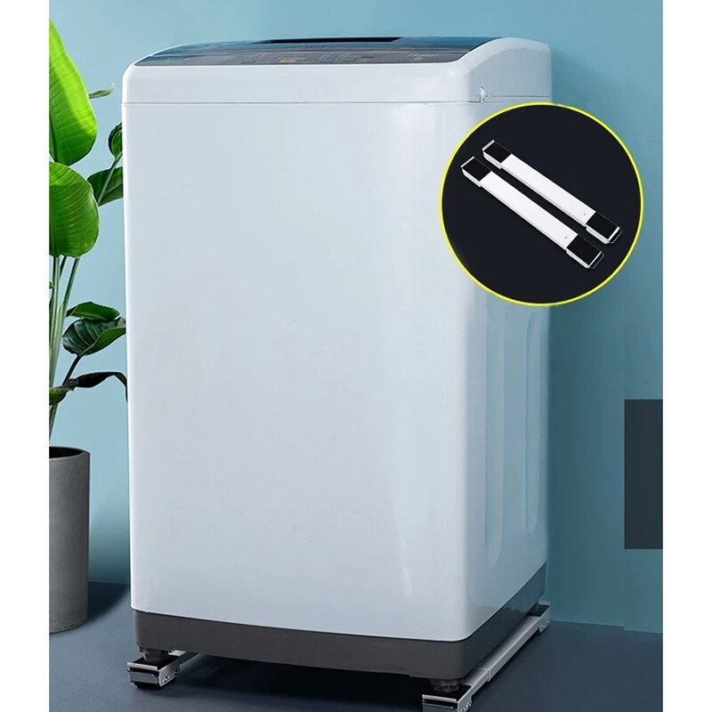 Washing Machine Stand Movable Adjustable Refrigerator Base Mobile Roller Bracket 24 Wheel Washing Machine Dryer Holder A