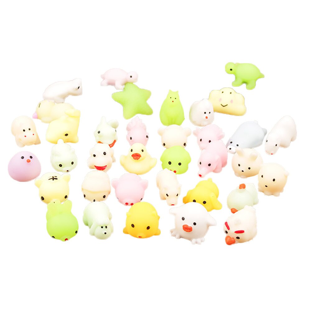 Decompressie speelgoed schattige lichtgevende mochi squishy kat knijp genezende leuke kinderen kawaii speelgoed stressverlichter decoratie willekeurige kleur  #30