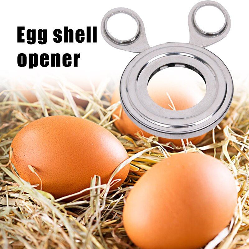 Praktisk metal æg saks æg topper cutter shell åbner rustfrit stål kogt rå æg åbent køkkenredskaber