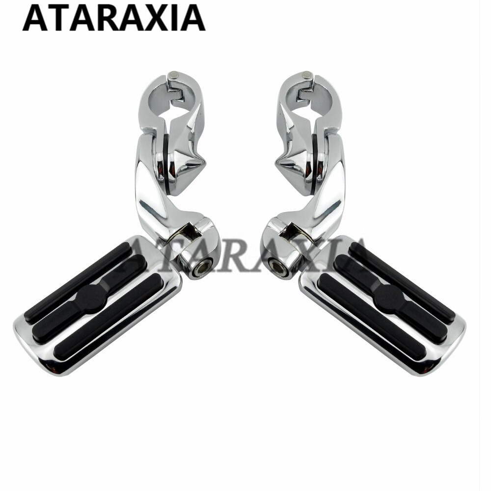 32mm 1-1/4" Motorcycle Foot Pegs Highway Pedals Footrest For Harley Touring Road Electra Street Glide King XL 883 1200: 1 Set