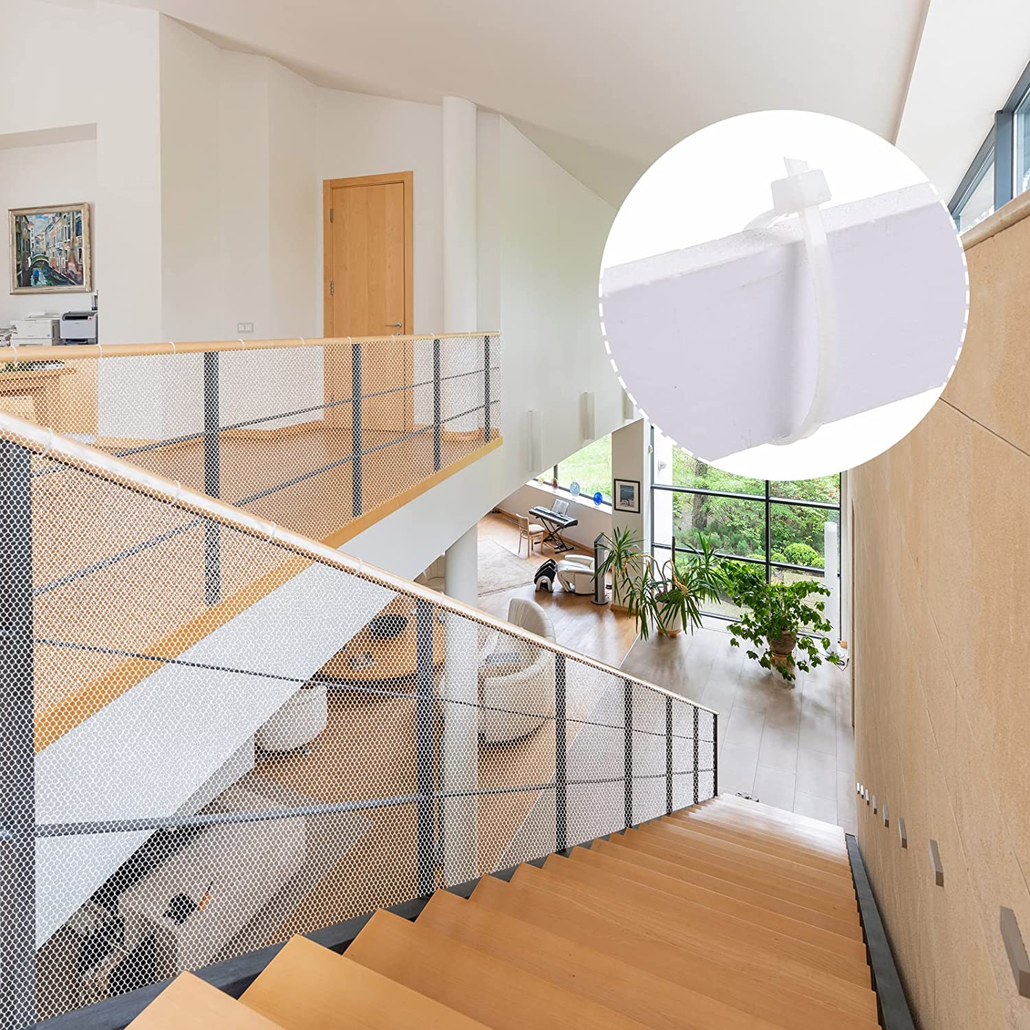 Kunststof beschermnet, tuin voor het fokken van pluimvee, balkon, kunststof beschermnet, anti-valnet