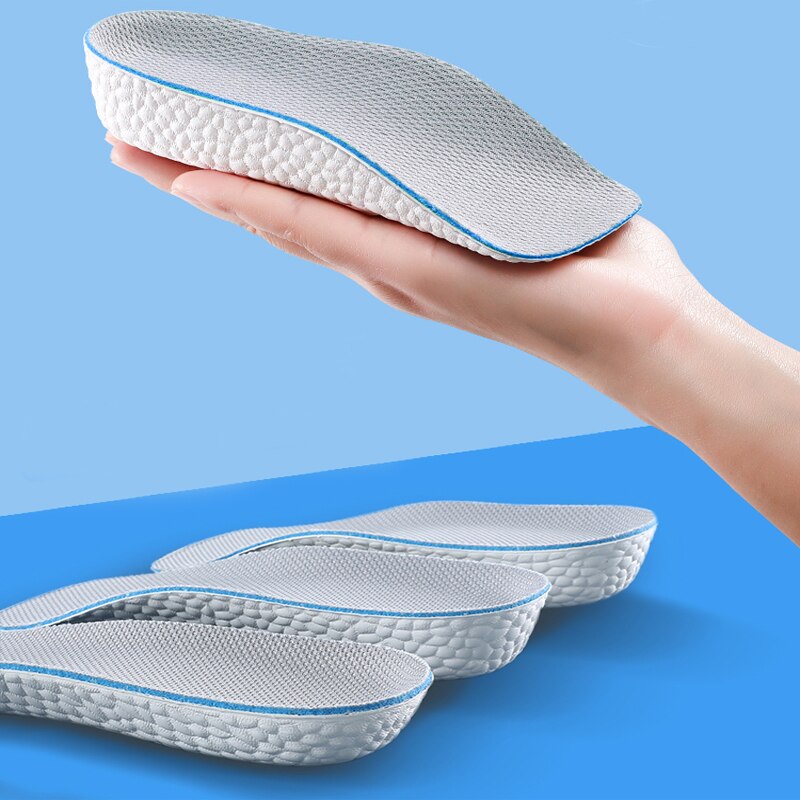 Plantillas para aumentar altura para hombres y mujeres, plantillas para aumentar altura, peso ligero, elevación elástica suave, almohadillas para zapatos, elevación elevada, 1,5 CM, 2,5 CM, 3,5 CM