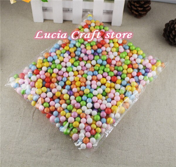 5mm-10mm Mixed foam ball decorative ball DIY 900pcs/lot M0105: Default Title