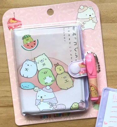 2022 Kawaii Journal Cute Cartoons Notebook Color Page Notebook Diary Agenda Notepad School kids Stationery: Himmel Blau