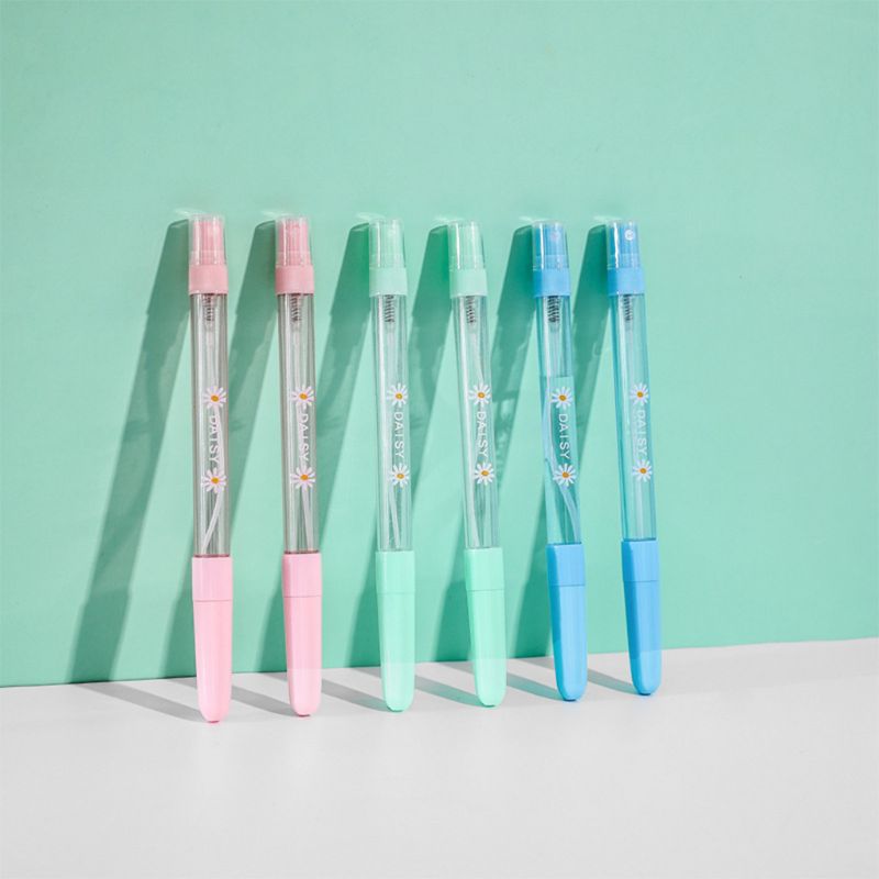 6pcs/set Spray Gel Pen Disinfectant Alcohol Refillable Neutral Pen J2HC