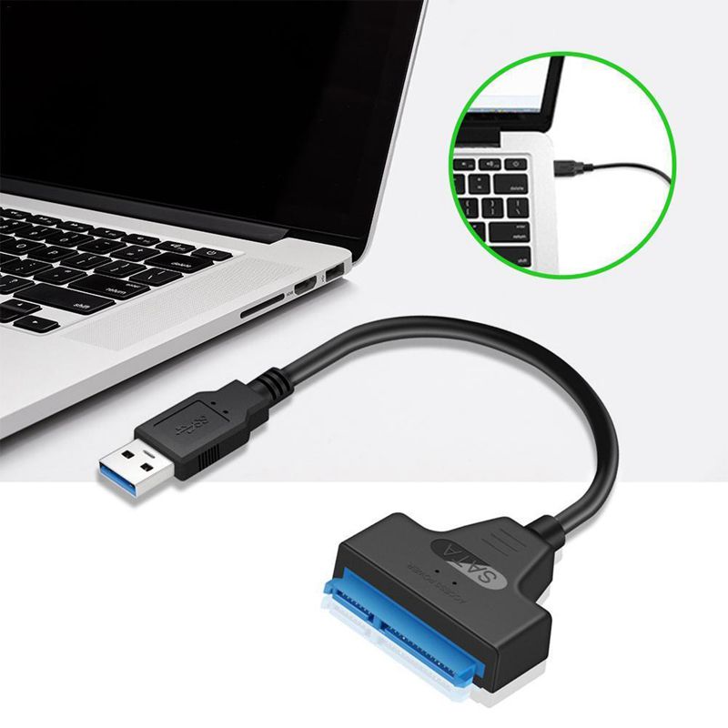 USB 3.0 To 2.5 inch SATA Hard Drive Adapter Cable SDD SATA To USB 3.0 Converter-Black