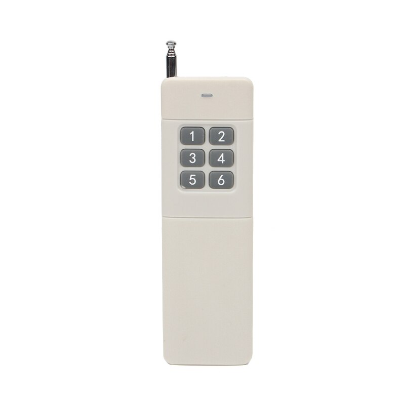 3000m Long Range High Power 1/2/4/6/8/12CH RF Remote Control Transmitter 433 MHz: Red