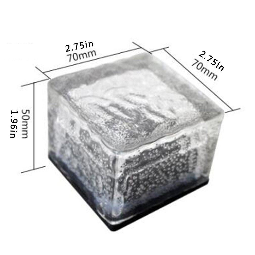 Led Solar Underground Lamp Solar Tuin Deklicht Brick Ice Cube Path Floor Licht Trap Gazon Dek Solar Begraven Lampen