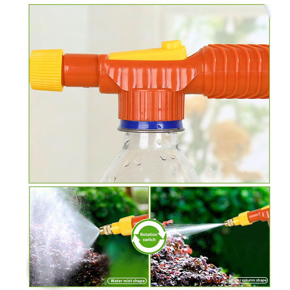 Manual High Pressure Air Pump Sprayer Adjustable Drink Bottle Spray Head Nozzle Garden Watering Tool Sprayer Agriculture Tools