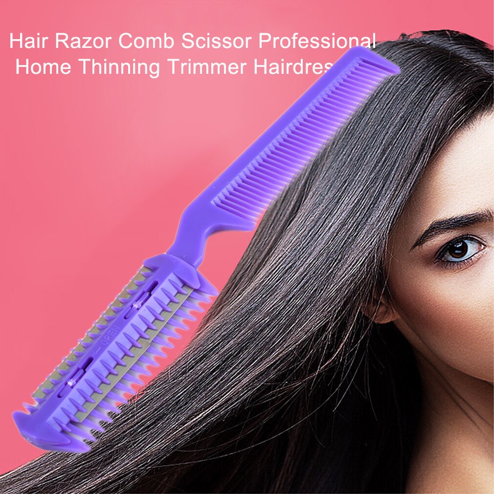 1 pc Multi-Functional Home DIY Hair Razor Comb Hairdressing for Shaping Layering and Trimming Hair
