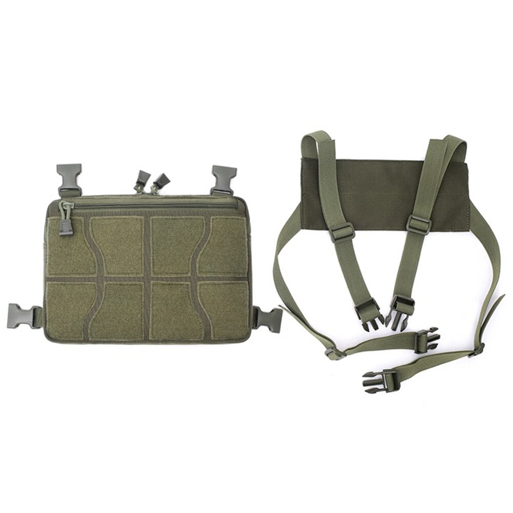 Outdoors Pouch Chest Kit Pack Vest Bag Front Pouch Outdoors Carry Pouch For Hiking Fishing Camping Backpacking