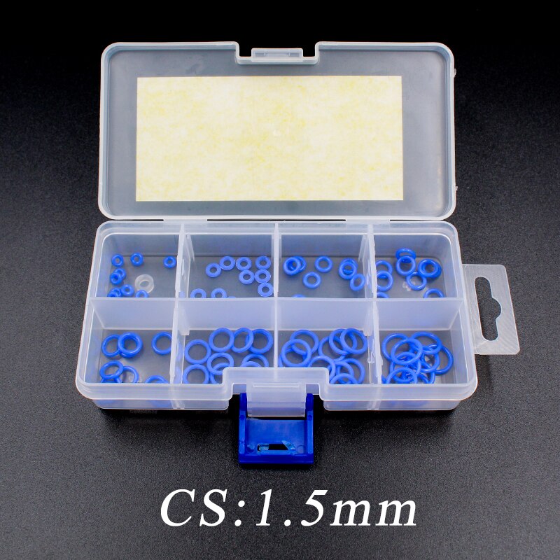 Blue Silicone rubber O-Ring Thickness 1.5mm Ring Seal Silicon Sealing O-rings VMQ Washer oring set Assortment Kit Set O Ring: Default Title