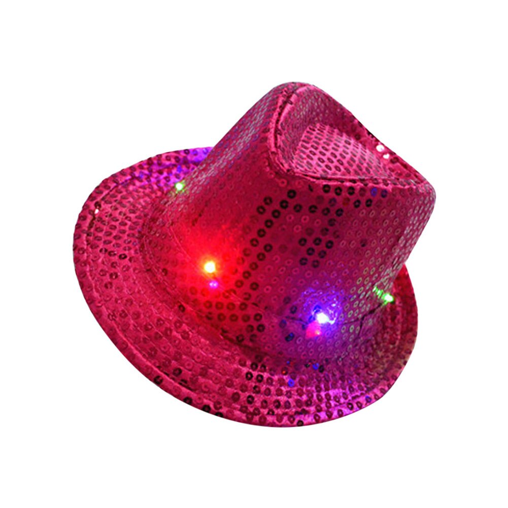 Adult/Kids LED Cap Flashing Light Up Sequins Birthday Masquerade Party Hat Props Women Men Casual Caps NOV99