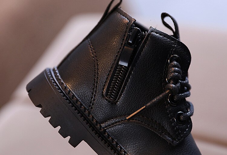 Baby Boys Boots Winter Girl Children'S Leather Shoes For Girl Autumn Ankle Martin Boots 1 2 3 4 5 6 Year Old