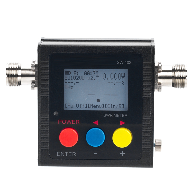 1 PCS SW-102 Meter 125-520 Mhz Digital VHF/UHF Power SWR Meter For Two Way Radio US Plug