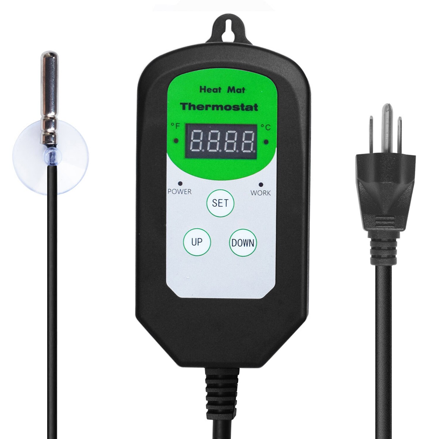 Digital Temperature Control Sensor Regulator Heating Plant Reptile Temperature Control Instrument Temperature Controller Heating: US Plug
